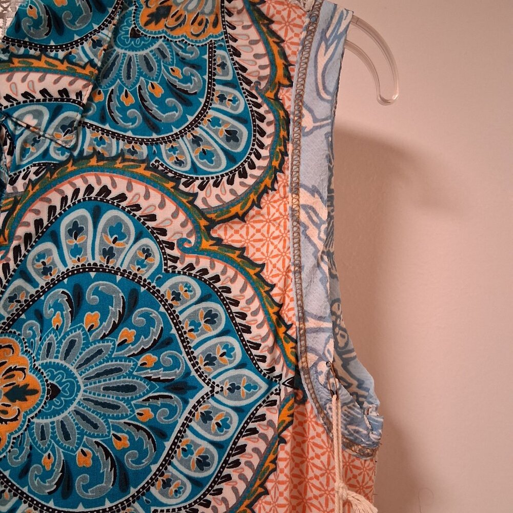 Aratta Sleeveless Maxi Duster Dress Lace on back NWT sz S - Picture 4 of 10